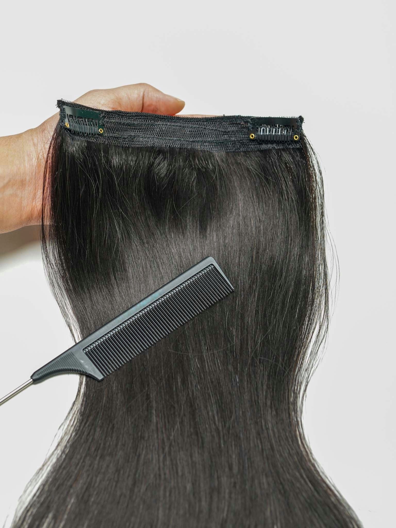 Human Black Hair Extension